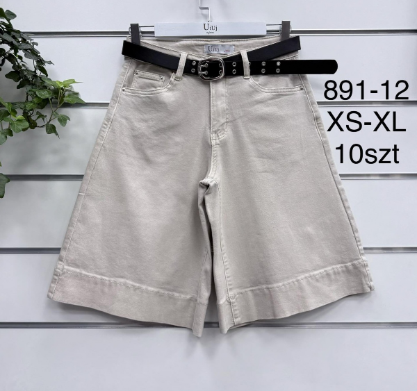 Rybaczki damskie jeans Roz XS-XL, 1 Kolor .Paczka 10 szt